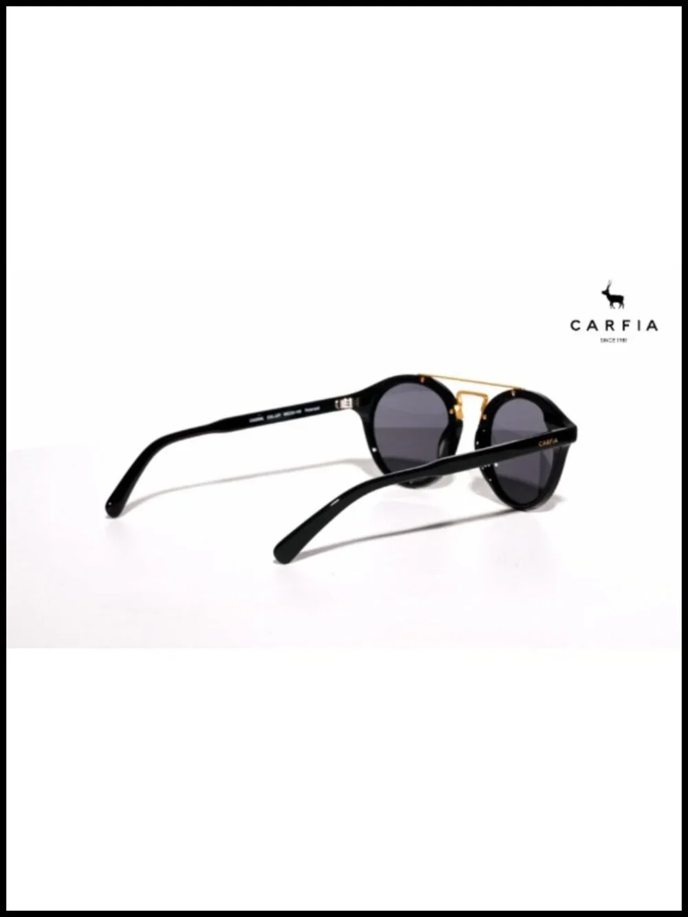 Retro Acetate Polarized Sunglasses Round Metal Double Bridge